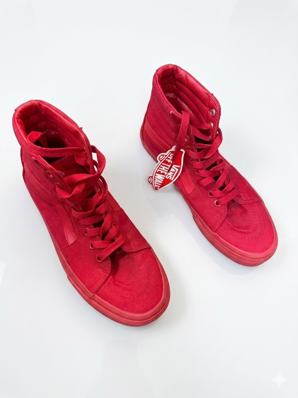 Vans Women's High-Top Sneakers in Red